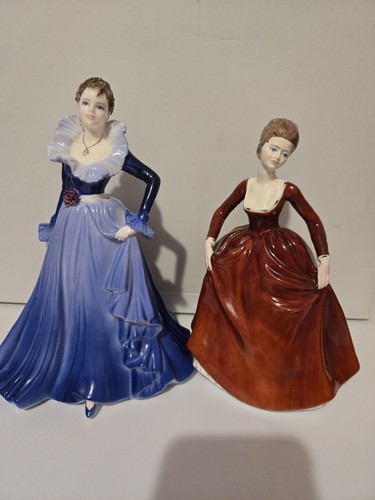 Coalport lady figurines - coalport,